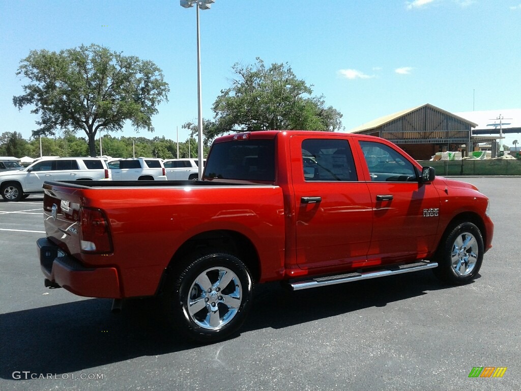 2018 1500 Express Crew Cab 4x4 - Flame Red / Black/Diesel Gray photo #5