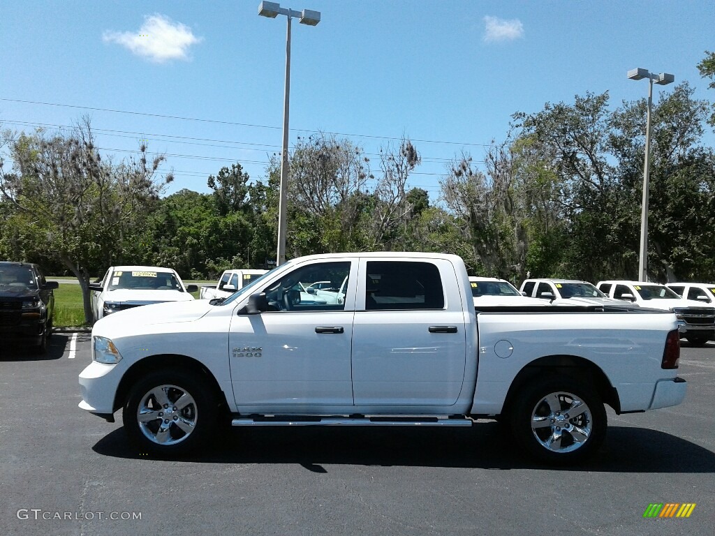 2018 1500 Express Crew Cab 4x4 - Bright White / Black/Diesel Gray photo #2