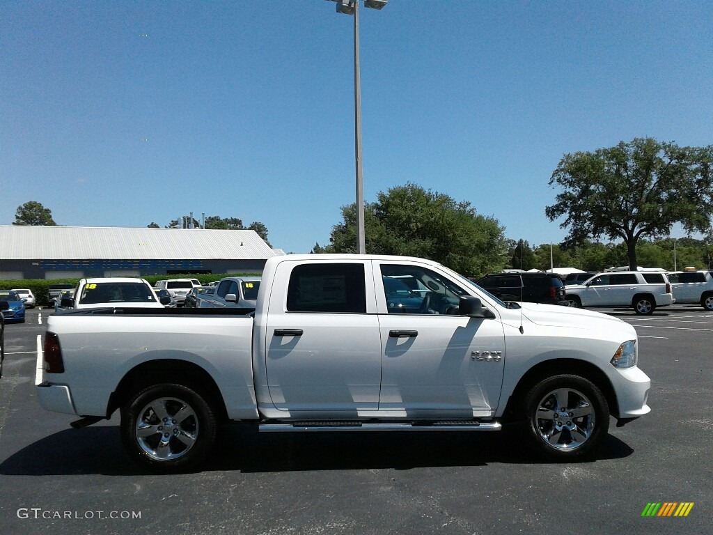 2018 1500 Express Crew Cab 4x4 - Bright White / Black/Diesel Gray photo #6