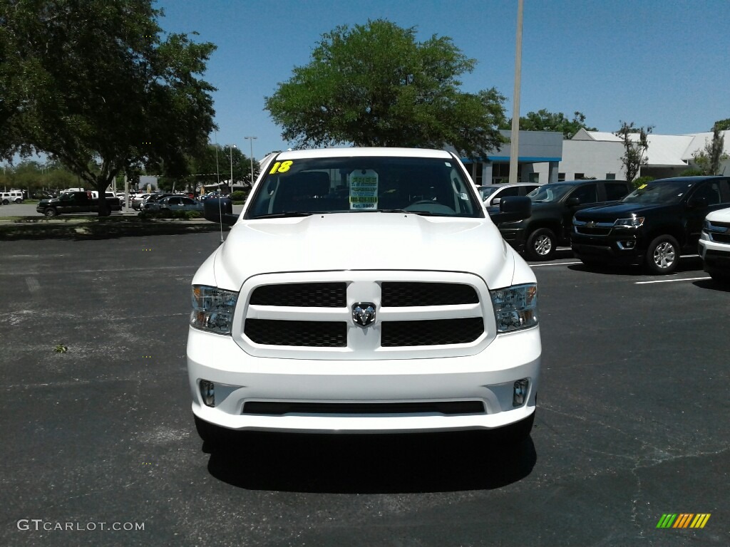 2018 1500 Express Crew Cab 4x4 - Bright White / Black/Diesel Gray photo #8