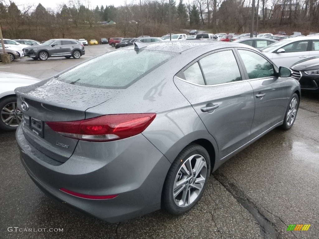 2018 Elantra Limited - Galactic Gray / Black photo #2