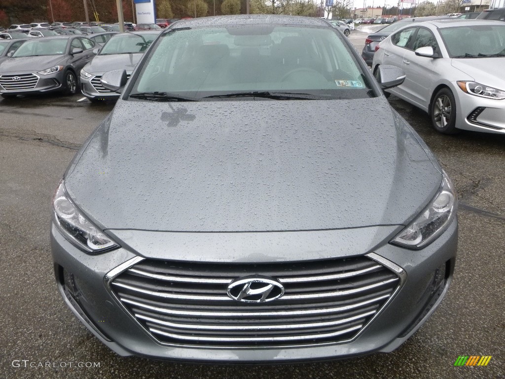 2018 Elantra Limited - Galactic Gray / Black photo #4