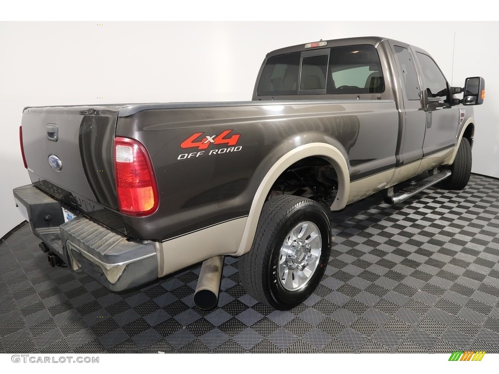 2008 F350 Super Duty Lariat SuperCab 4x4 - Dark Shadow Grey Metallic / Camel photo #11