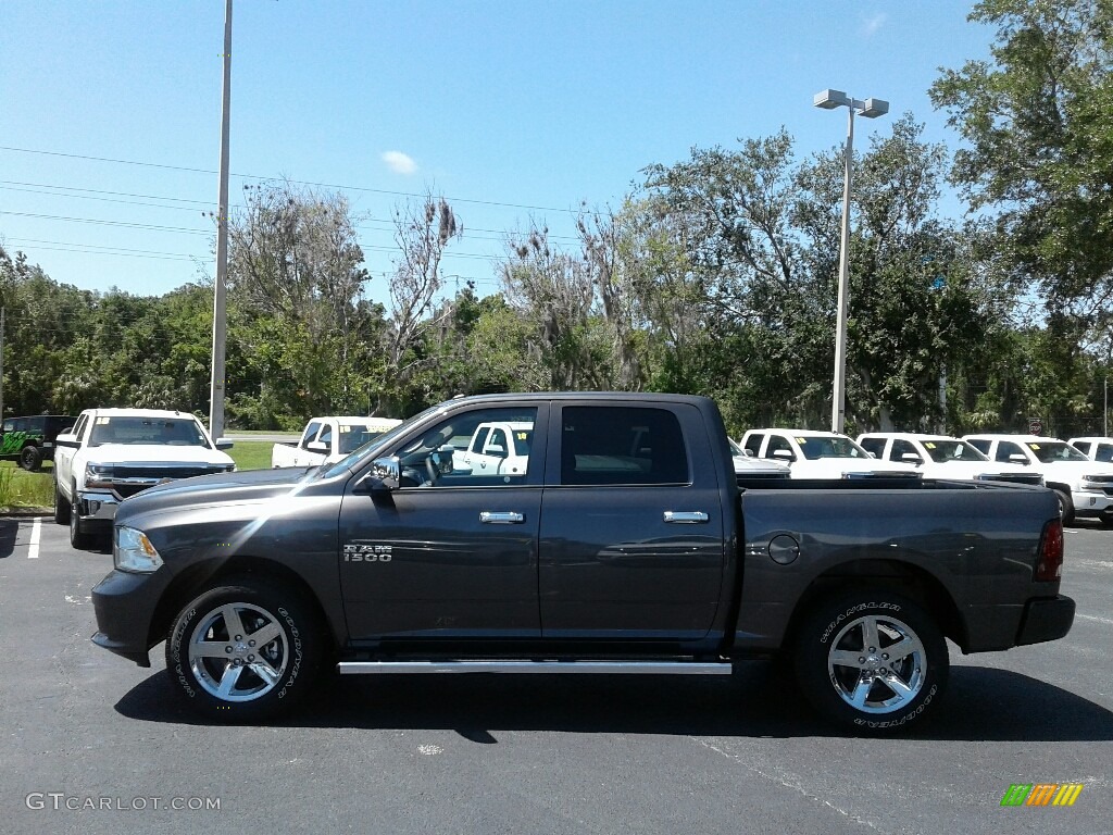 2018 1500 Express Crew Cab - Granite Crystal Metallic / Black/Diesel Gray photo #2