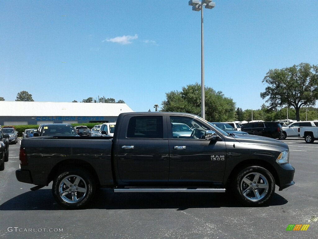 2018 1500 Express Crew Cab - Granite Crystal Metallic / Black/Diesel Gray photo #6