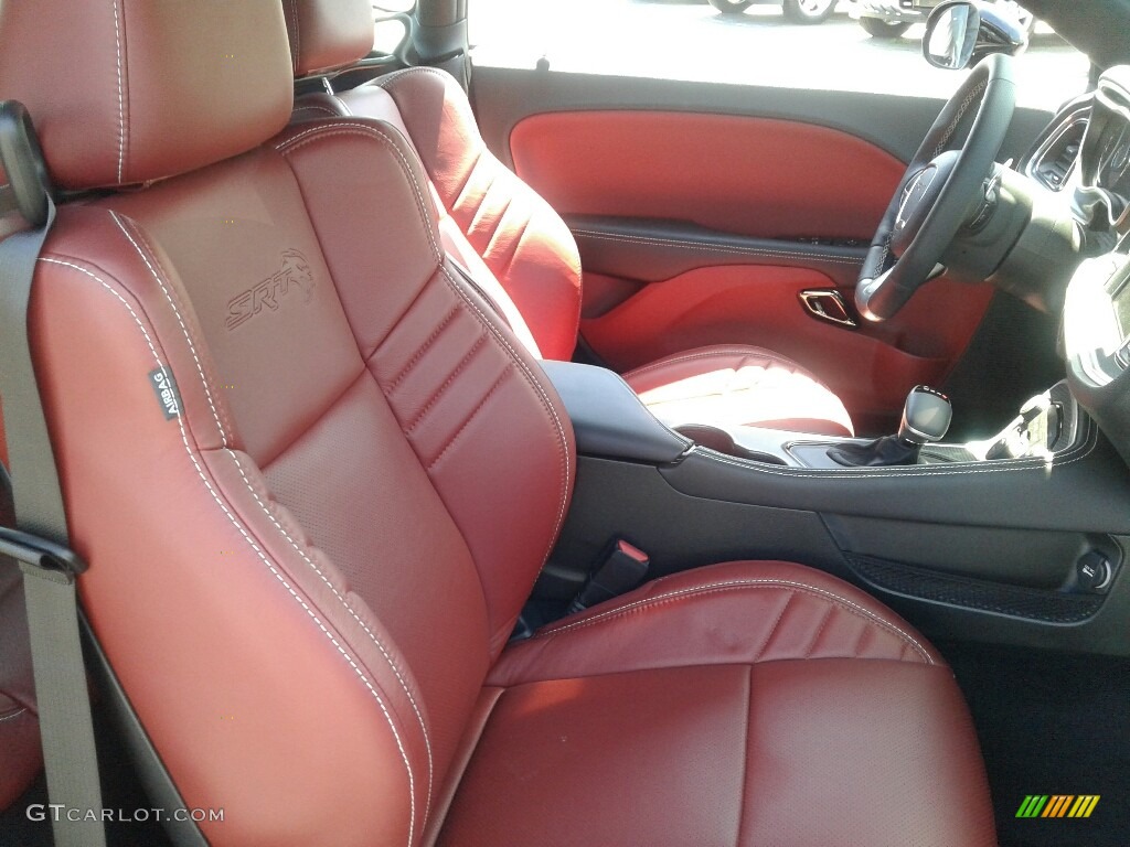 Black/Demonic Red Interior 2018 Dodge Challenger SRT Hellcat Photo #126659717