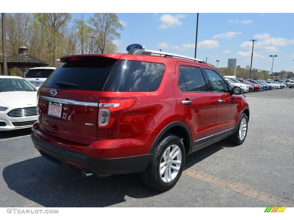 2013 Explorer XLT 4WD - Ruby Red Metallic / Medium Light Stone photo #3