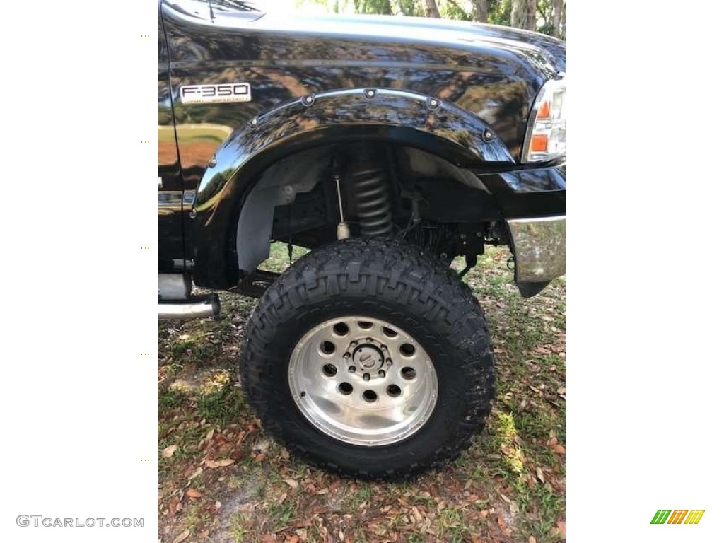 2006 F350 Super Duty Lariat Crew Cab 4x4 - Black / Tan photo #4