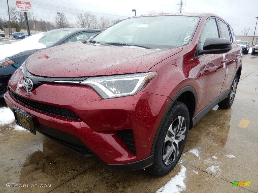 2018 RAV4 LE - Ruby Flare Pearl / Black photo #1