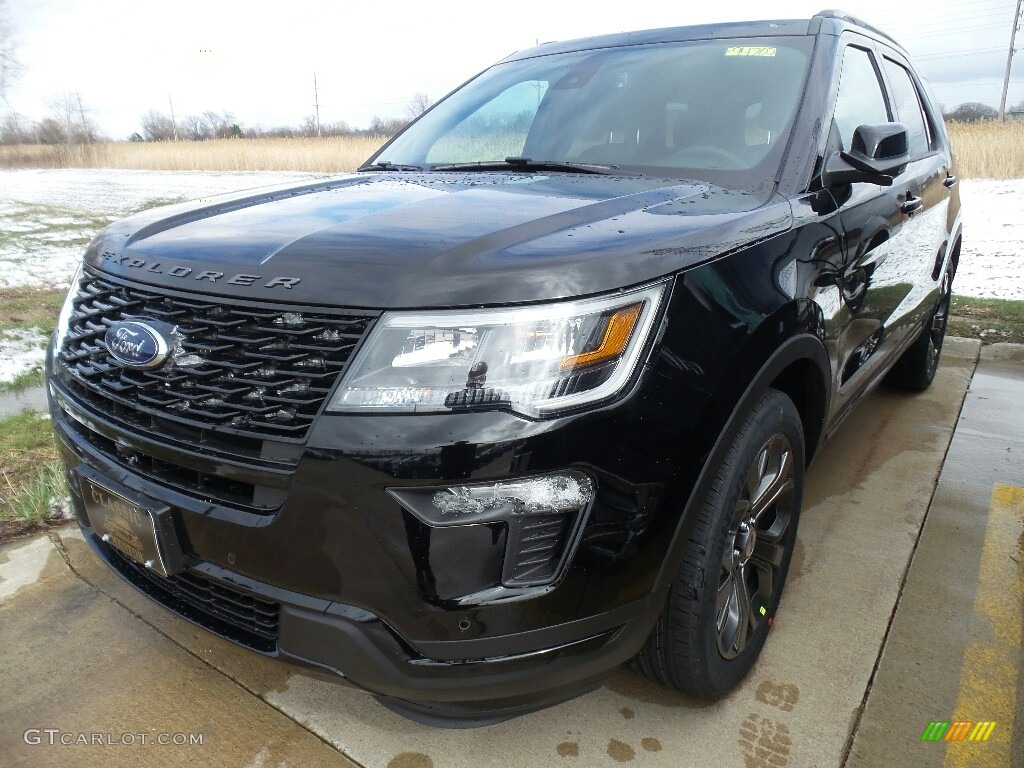 2018 Explorer Sport 4WD - Shadow Black / Ebony Black photo #1