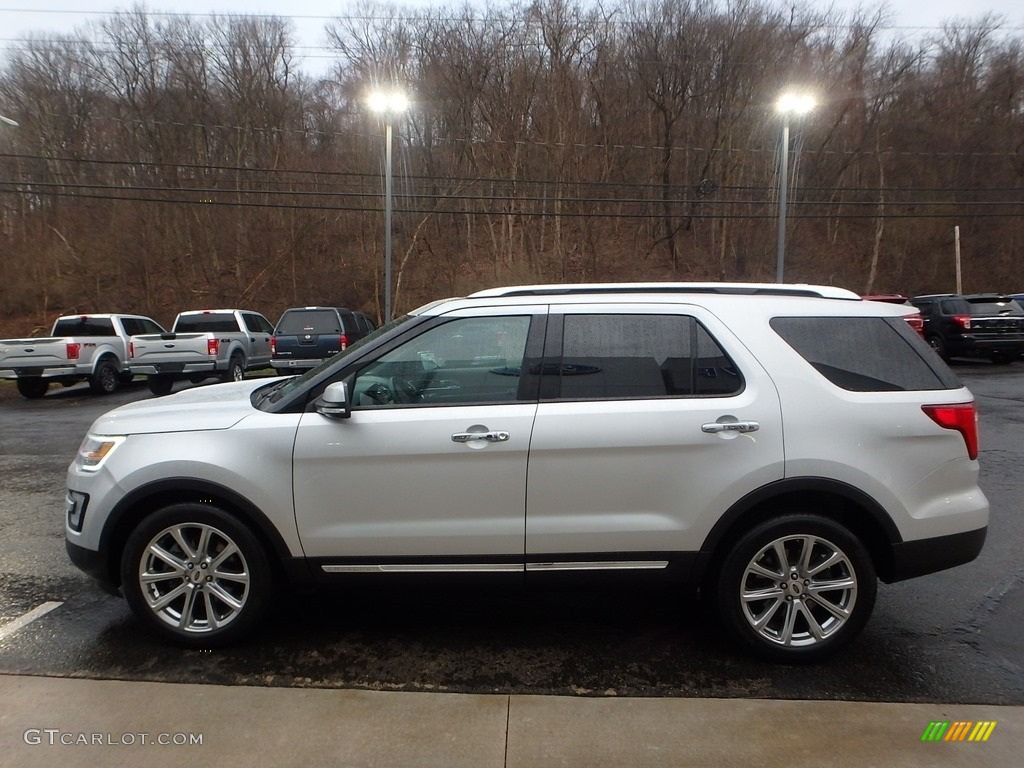 2017 Explorer Limited 4WD - Ingot Silver / Ebony Black photo #6