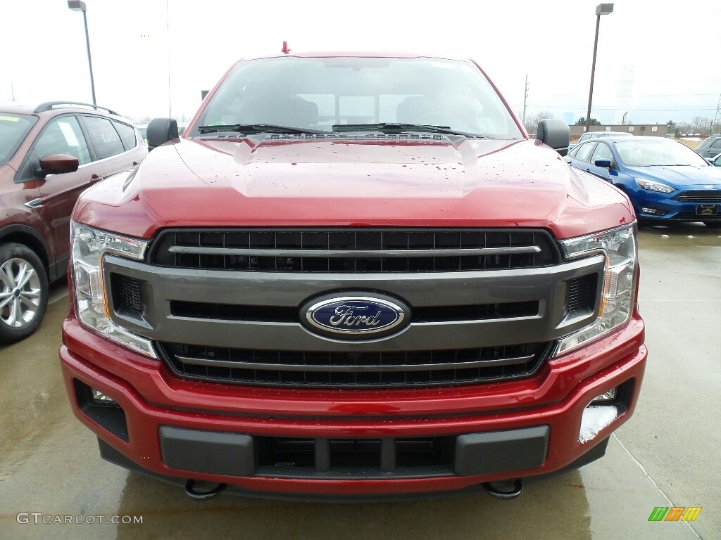 2018 F150 XLT SuperCrew 4x4 - Ruby Red / Black photo #2