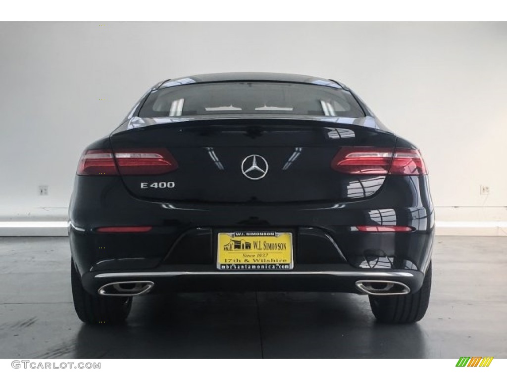 2018 E 400 Coupe - Black / Black photo #4