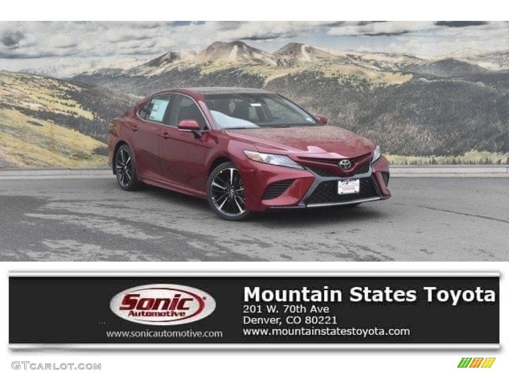 2018 Camry XSE V6 - Ruby Flare Pearl / Black photo #1