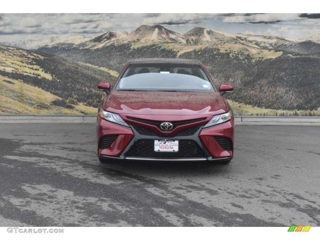 2018 Camry XSE V6 - Ruby Flare Pearl / Black photo #2