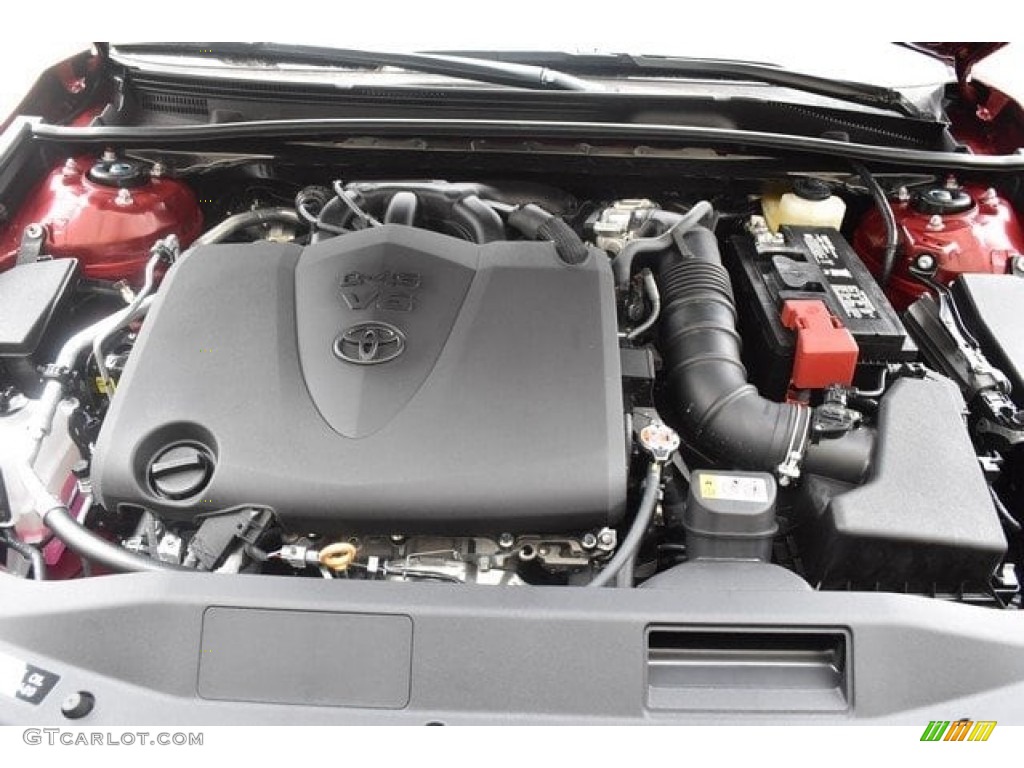 2018 Camry XSE V6 - Ruby Flare Pearl / Black photo #31