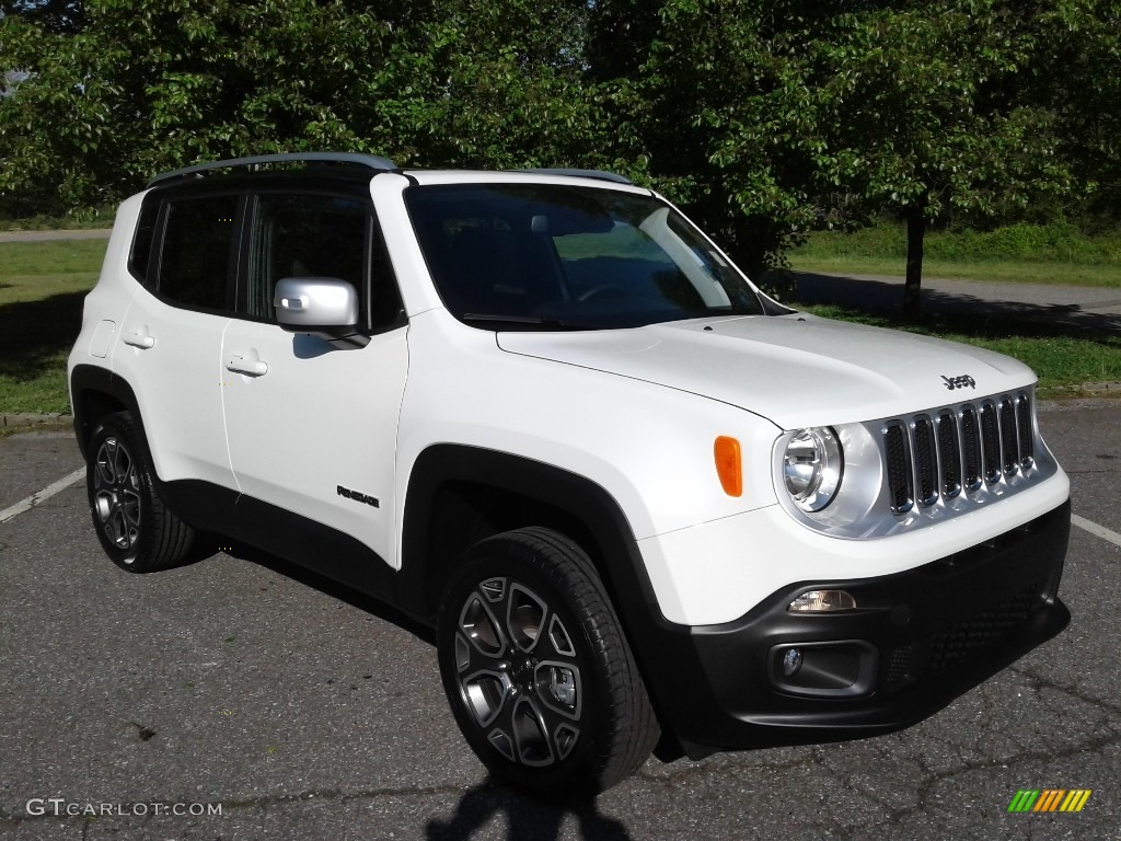 2018 Renegade Limited 4x4 - Alpine White / Black photo #4