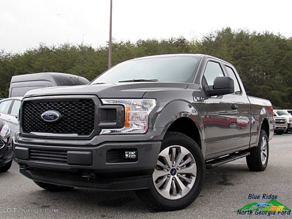 2018 F150 STX SuperCab 4x4 - Lead Foot / Earth Gray photo #1