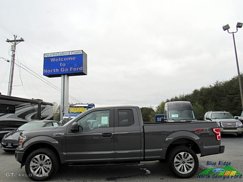 2018 F150 STX SuperCab 4x4 - Lead Foot / Earth Gray photo #2