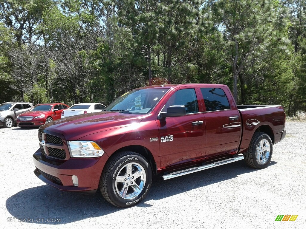 2018 1500 Express Crew Cab - Delmonico Red Pearl / Black/Diesel Gray photo #1