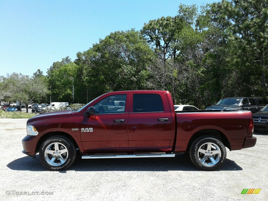 2018 1500 Express Crew Cab - Delmonico Red Pearl / Black/Diesel Gray photo #2