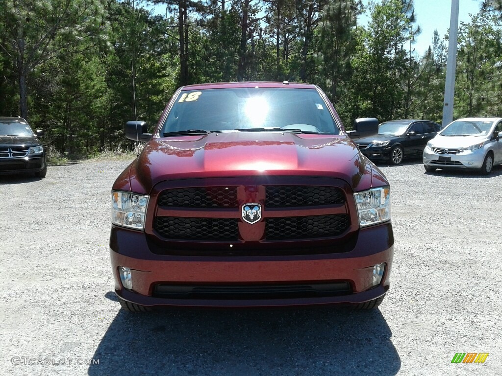2018 1500 Express Crew Cab - Delmonico Red Pearl / Black/Diesel Gray photo #8