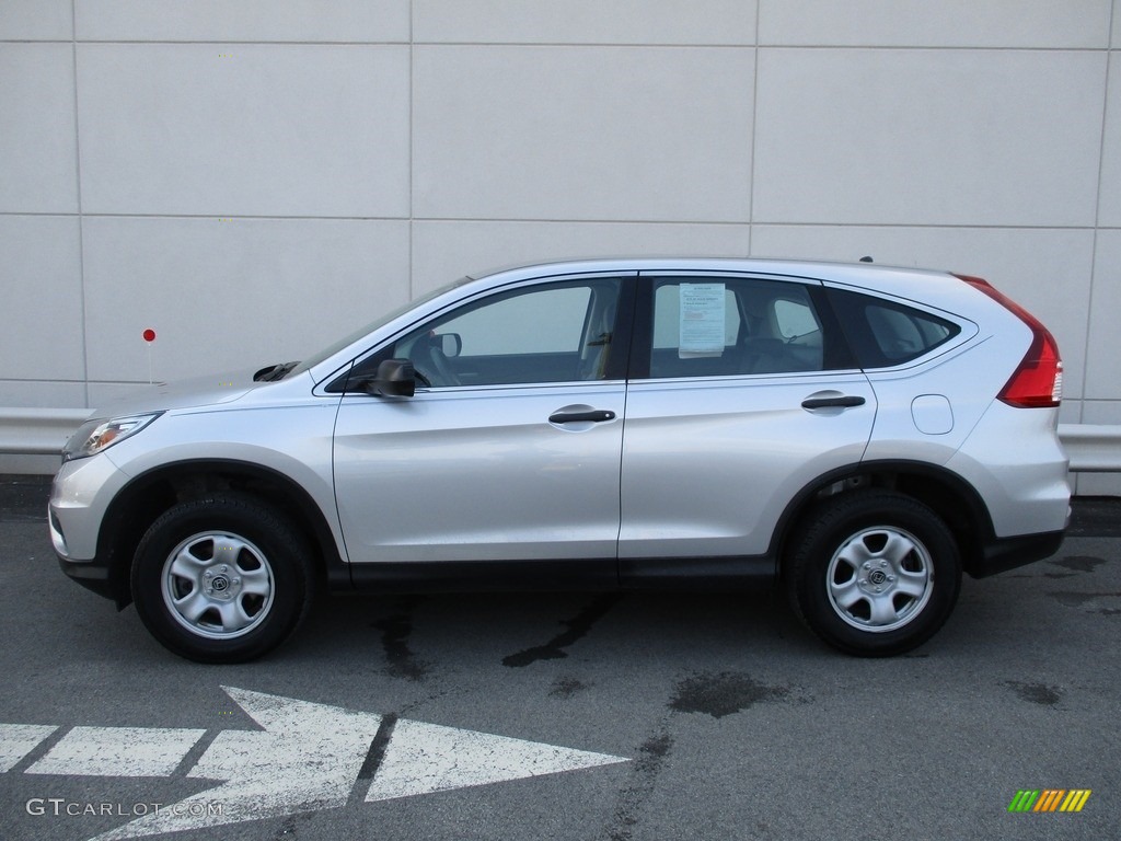 2015 CR-V LX AWD - Alabaster Silver Metallic / Gray photo #2