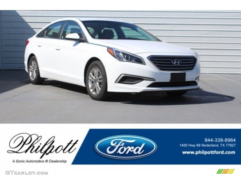 2017 Sonata SE - Quartz White Pearl / Gray photo #1