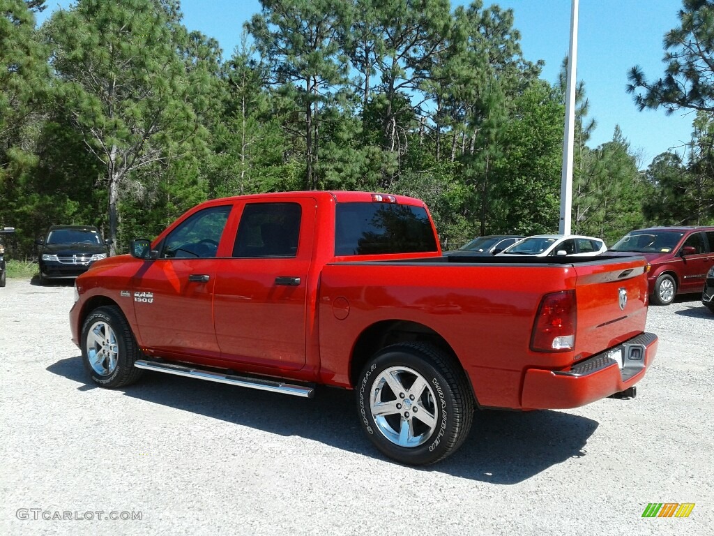 2018 1500 Express Crew Cab - Flame Red / Black/Diesel Gray photo #3