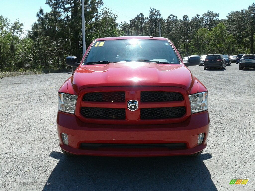 2018 1500 Express Crew Cab - Flame Red / Black/Diesel Gray photo #8