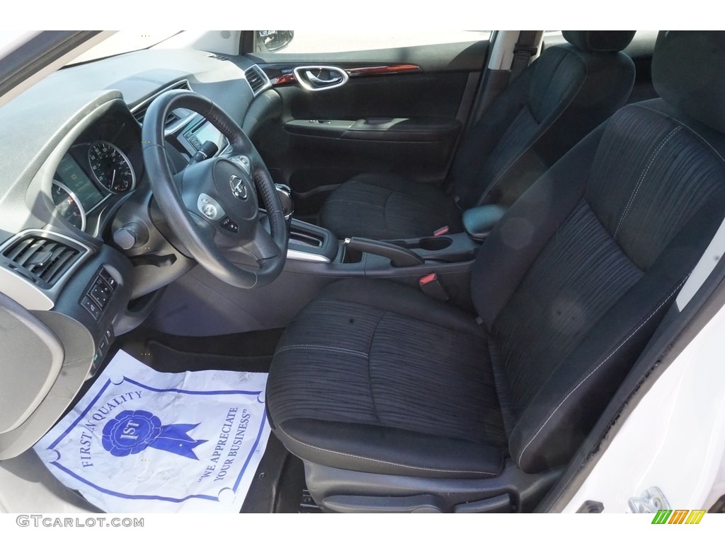 2017 Sentra SV - Fresh Powder White / Charcoal photo #5