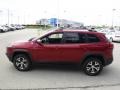 2014 Deep Cherry Red Crystal Pearl Jeep Cherokee Trailhawk 4x4  photo #6