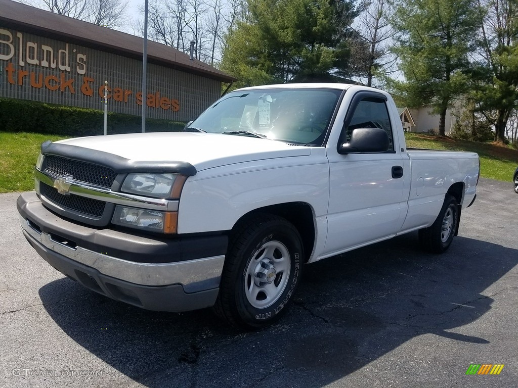 2004 Silverado 1500 Regular Cab - Summit White / Dark Charcoal photo #2