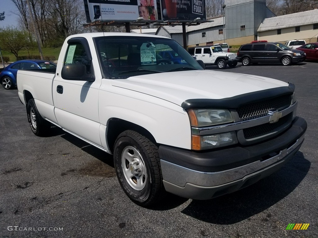 2004 Silverado 1500 Regular Cab - Summit White / Dark Charcoal photo #11