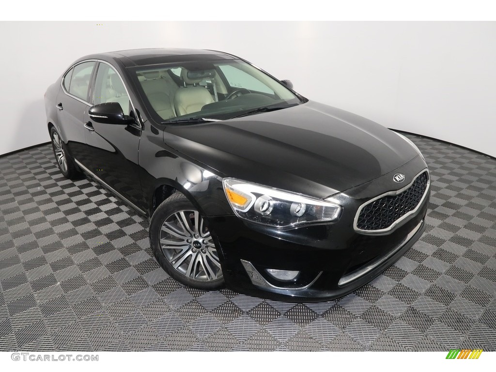 2014 Cadenza Limited - Aurora Black / Beige photo #8