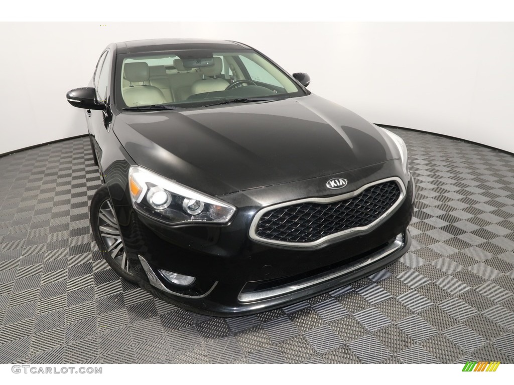 2014 Cadenza Limited - Aurora Black / Beige photo #9