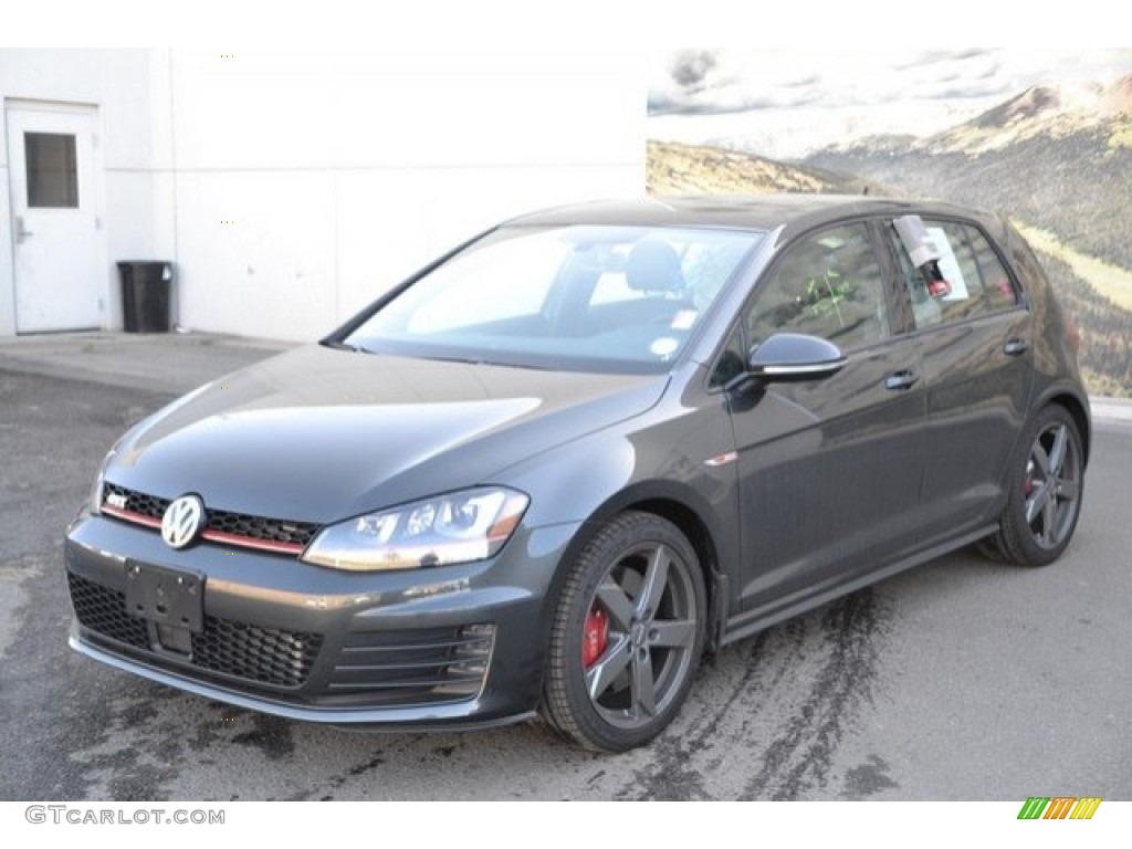 Carbon Steel Gray Metallic 2017 Volkswagen Golf GTI 4-Door 2.0T Autobahn Exterior Photo #126689229