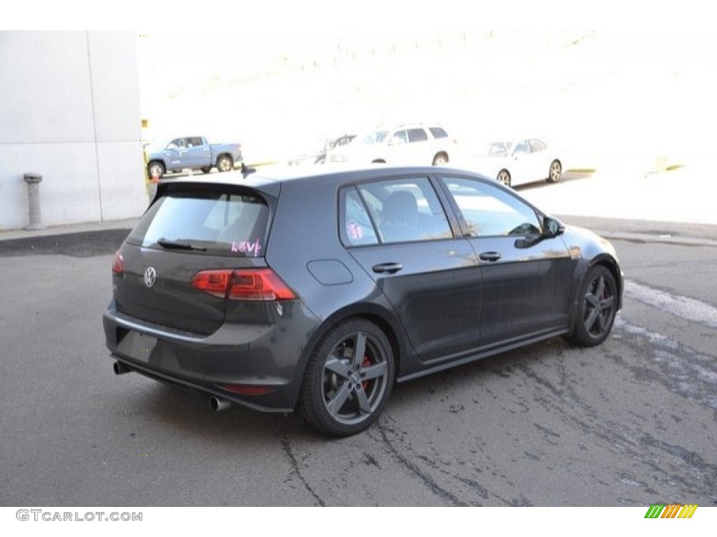 2017 Golf GTI 4-Door 2.0T Autobahn - Carbon Steel Gray Metallic / Titan Black photo #7