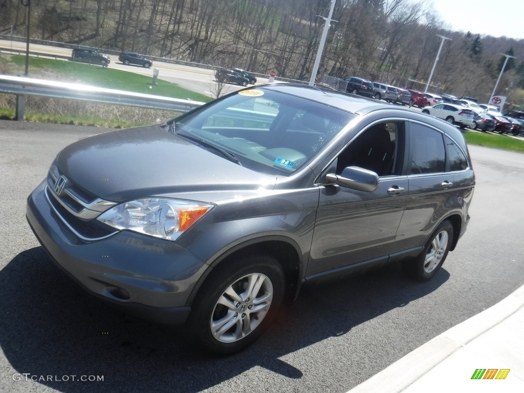 2011 CR-V EX-L 4WD - Polished Metal Metallic / Black photo #6