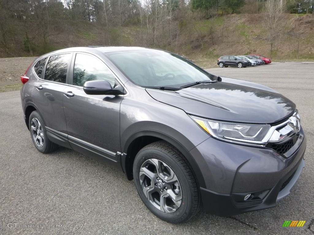 2018 CR-V EX AWD - Gunmetal Metallic / Gray photo #5