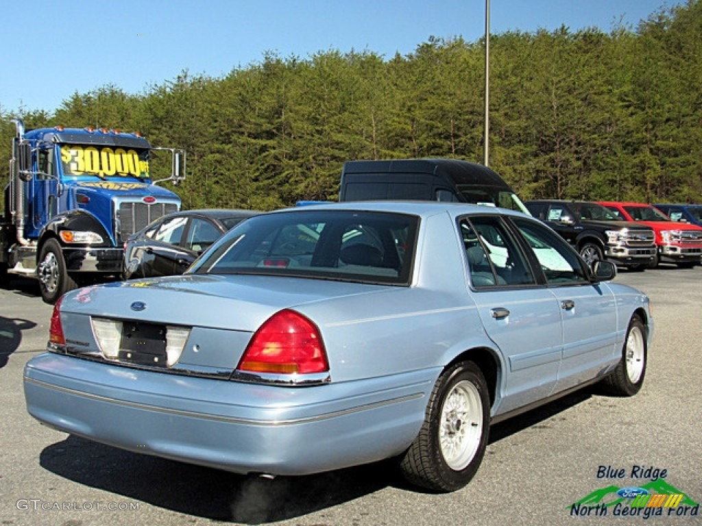 1999 Crown Victoria LX - Light Blue Metallic / Dark Denim Blue photo #5