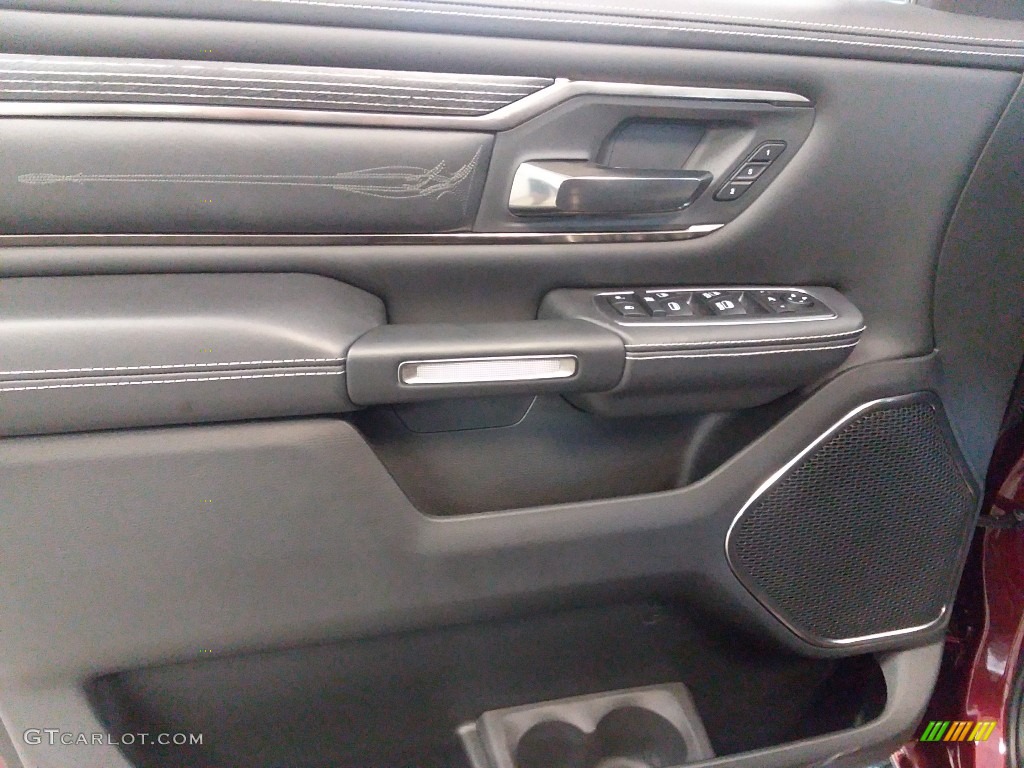 2019 Ram 1500 Limited Crew Cab 4x4 Black Door Panel Photo #126697116