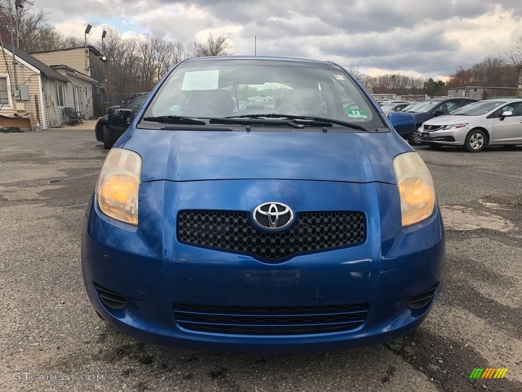 2007 Yaris 3 Door Liftback - Blazing Blue Metallic / Dark Charcoal photo #10