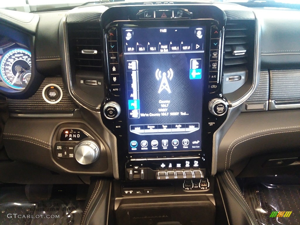 2019 Ram 1500 Limited Crew Cab 4x4 Black Dashboard Photo #126697269