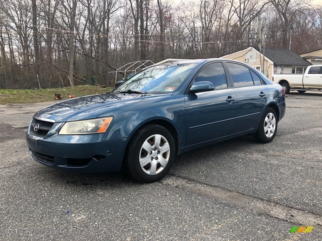 2007 Sonata GLS - Deepwater Blue / Gray photo #11