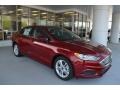 2018 Ruby Red Ford Fusion SE  photo #1
