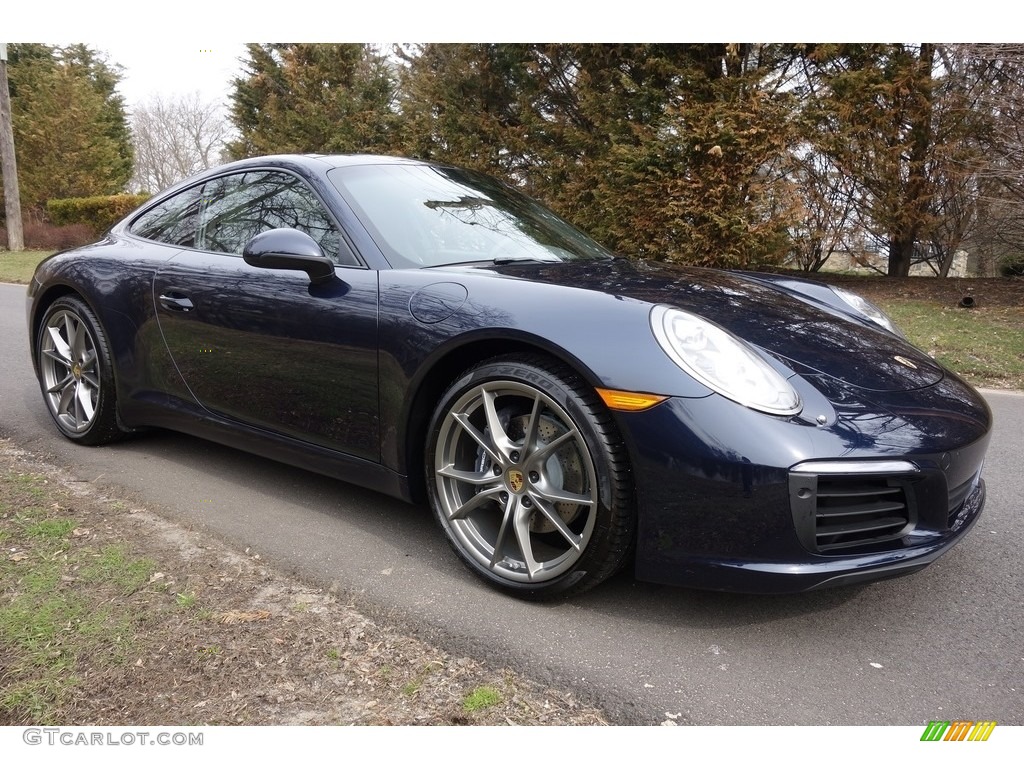 2017 911 Carrera Coupe - Night Blue Metallic / Agate Grey photo #8