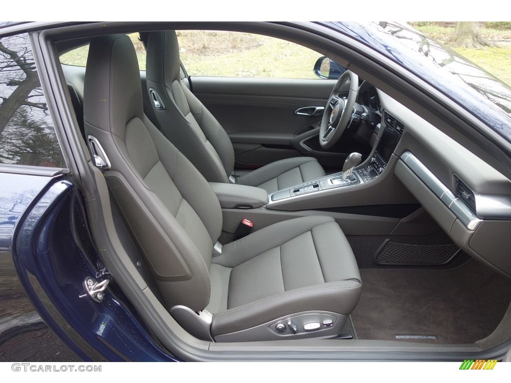 Agate Grey Interior 2017 Porsche 911 Carrera Coupe Photo #126704051