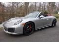 GT Silver Metallic 2017 Porsche 911 Carrera 4S Cabriolet