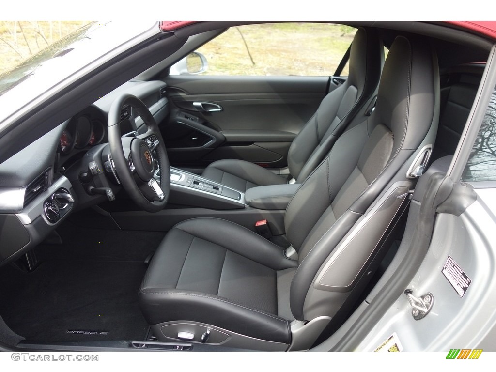 Black Interior 2017 Porsche 911 Carrera 4S Cabriolet Photo #126704636